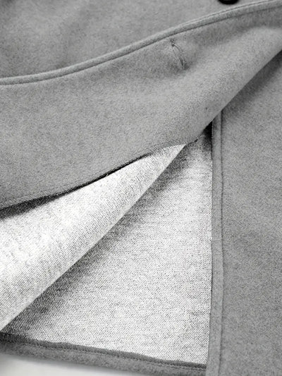 Elegant dobbeltradet beige jakke for kvinner – Vintage V-hals,